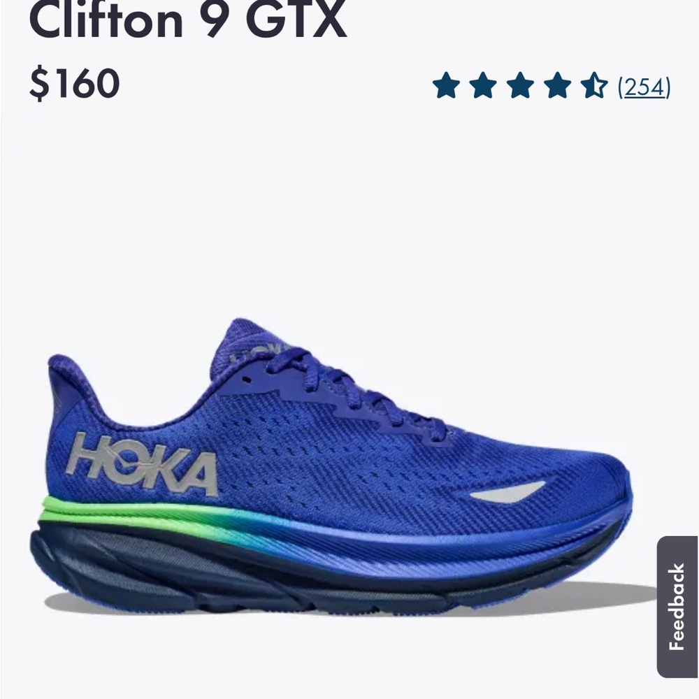 Hoka Clifton 9 GTX Royal Blue Running Shoes